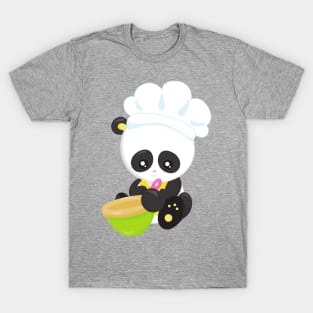 Cooking Panda, Baking Panda, Cute Panda, Bowl T-Shirt